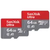 Image de SanDisk 64 Go Extreme Carte SDHC+ RescuePRO Deluxe, jusqu'à 100 Mo/s, UHS-I, Classe 10, U3 - Twin Pack