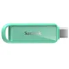 Image de SanDisk Phone Drive with USB Type-C 256 Go (pour les smartphones, tablettes et ordinateurs, jusqu’à 150 Mo/s, Sauvegardez automatiquement, récupération des données) - Le Vert Mousse