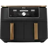 Image de Ninja Foodi MAX Dual Zone Air Fryer, 2 Tiroirs, 9,5L, 6-en-1, Sans Huile, Air Fry, Max Crisp, Rôtir, Cuire, Paniers Antiadhésifs Lavables Au Lave-Vaisselle, Cuivre/Noir Exclusivité Amazon AF400EUCP