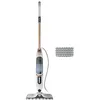 Image de Shark SteamSpot avec technologie Steam Blaster pour sols durs, Balai vapeur léger, Sans produit chimique, Réservoir d’eau amovible, 2 tampons Dirt Grip lavables en machine, Blanc et Cuivre S2001EU