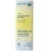 Image de ATTITUDE Mineral Sunscreen Face Stick for Sensitive Skin, SPF 30, EWG Verified, Plastic-Free, Broad Spectrum UVA/UVB Protection with Zinc Oxide, Dermatologically Tested, Vegan, Unscented, 20 g