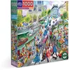 Image de eeBoo Adulte 1000 pièces en Carton Recyclé-Puzzle sur Les Bouquinistes De Paris-PZTPBS