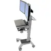 Image de Ergotron Neo-Flex® Dual WideView WorkSpace PC/monitor-trolley Aantal monteerbare displays: 2 Display(s) 25,4 cm (10) - 55,9 cm (22) Grijs...