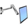 Image de Ergotron 45-383-026 / LX Steh-Sitz-Wandmontage-LC Wandbeugel voor monitor Aantal monteerbare displays: 1 Display(s) 116,8 cm (46) Zilver
