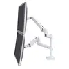 Image de Ergotron LX 45-492-216 Kit de montage double bras empilable en aluminium et acier durable pour 2 écrans LCD/support de bureau   Blanc