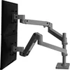 Image de Ergotron   LX Pro Premium Bras vertical empilable double écran, support de bureau VESA   pour 2 écrans jusqu'à 27 pouces, de 4 à 10 kg chacun   Gris foncé