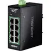 Image de TRENDnet TI-PGLC80 8-poorts Gigabit PoE+ industriële DIN-rail Mini Switch