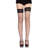 Image de Leg Avenue - Bas filet avec bordure dentelle