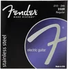 Image de Fender Jeu de 6 cordes de guitare en acier inoxydable 350 avec extrémité sphérique Calibre 350R .010-.046