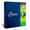 Image de Elixir - Lot de 7 cordes pour guitare électrique, en acier plaqué nickel avec revêtement OPTIWEB, son net et durable avec sensation confortable, Light 10-56