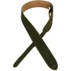 Image de Levy's Leathers Sangle de guitare en daim de 5" avec dos en daim - Réglable de 36" à 52" - Vert (MS12-GRN)