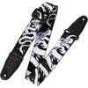 Image de Levy's MPD2-013 Sangle de Guitare Prints Polyester Leather Ends 2" - Monochrome Design