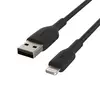 Image de Belkin Câble Lightning vers USB Boost Charge pour iPhone, iPad, AirPods - Certifié MFi - Noir - 0,15 m