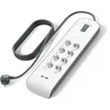Image de Belkin BSV804ca2M 8 prises Avec 2 ports USB - Blanc