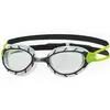 Image de Zoggs Predator Lunettes de natation pour adulte, protection UV, sangles de lunettes de natation confortables à poulie, verres anti-buée, lunettes de natation Zoggs ultra ajustées, transparentes,