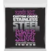 Image de Ernie Ball Power Slinky Stainless Steel Wound Electric Guitar Strings - 11-48 Gauge