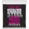 Image de Ernie Ball Super Slinky Cordes filées en acier inoxydable pour guitare électrique, calibre 9-42