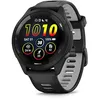Image de Garmin Forerunner 265 - Montre GPS de Running avec écran AMOLED - Noire avec Bracelet en Silicone Noir/Gris - Boîtier 46 mm