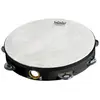 Image de Remo World Percussion Tambourin 10" Simple rangée   Cadre Acousticon, Peau Fiberskyn 3, Finition Quadura Noire, Accordé en usine, 8 paires de cymbalettes   TA-5110-70