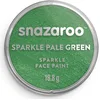 Image de Snazaroo - Peinture Pour Visage et les Corps, Maquillage Pour Visage et Déguisement, Pour Enfants et Adults,Fard 18 ML, Couleur Vert Pale Nacre