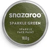 Image de Snazaroo - Peinture Pour Visage et les Corps, Maquillage Pour Visage et Déguisement, Pour Enfants et Adults,Fard 18 ML, Couleur Vert Nacrí