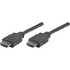 Image de Manhattan 308816 HDMI-kabel HDMI Aansluitkabel HDMI-A-stekker, HDMI-A-stekker 1.00 m Zwart