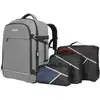 Image de Manhattan Notebook-Rucksack mit Gerätefächern für Laptops bis zu 17,3,Tablets bis zu 11 Laptoprugzak Geschikt voor max. (laptop): 43,9 cm (17,3) Grijs