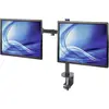 Image de Manhattan 461528 Tafelbeugel voor monitor Aantal monteerbare displays: 2 Display(s) 33,0 cm (13) - 81,3 cm (32) Zwart In hoogte verstelbaar, Kantelbaar,