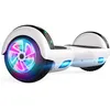 Image de Hoverboard Hoverboard à deux roues auto-équilibré avec haut-parleur Bluetooth et lumières LED tendance pour enfants (haut vert et bas blanc)