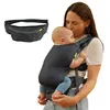 Image de Infantino Fold & Go Porte-bébé 2 en 1, compact et léger, réglable, pour bébés de 5,4 à 18,1 kg, gris