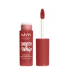 Image de NYX Professional Makeup Rouge à Lèvres Crème Mat Smooth Whip, Couleur Vive, Texture Crème Fouettée, Formule Vegan, Teinte : Parfait (05)