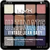 Image de NYX Professional Makeup Palette de Fards à Paupières Ultimate Shadow, 16 couleurs, Finition Intense et Longue Durée, Formule Vegan Sans Ingrédients d'Origine Animale ou Dérivé, Vintage Jean Baby