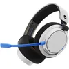 Image de Skullcandy SLYR Pro Casque de Gaming Multiplateforme Supra-Auriculaire sans Fil avec Transmetteur USB-A à Latence Ultrabasse, Compatible avec PlayStation ou Xbox, PC, Nintendo Switch - White/Bleu