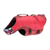 Image de Kurgo Gilet de sauvetage Surf n  Turf pour chien, Veste de sécurité gonflable pour activités nautiques pour chiens, Réfléchissant, Réglable, rouge, Taille L