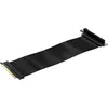 Image de Corsair Câble d'extension PCIe 4.0 x16 haut de gamme 300 mm, blindé contre les interférences électromagnétiques, connecteur PCIe femelle à 90°, rétrocompatible avec les systèmes PCIe 3.0, noir