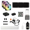 Image de Corsair Hydro X Series iCUE LINK XH405i Kit de refroidissement personnalisé   Boucle de refroidissement à eau Hardline   Bloc d'eau pour processeur XC7 ELITE   Pompe Res XD5 ELITE D5   Radiateur XR5
