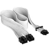 Image de Corsair Cable Premium con Fundas PCIe Gen 5 12VHPWR 600 W y 12+4 Patillas con Funda Blanco