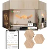 Image de Nanoleaf Elements Pack d'Extension, 3 Panneaux LED Connectés Additionnels - Appliques Murales Luminaires Effet Bois Hexagonales Modulaires Variables Wi-Fi, Compatible Alexa, pour Salon Chambre Bureau