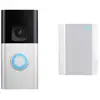 Image de ring Video Doorbell + Chime (2nd Gen) Video-deurintercom via WiFi WiFi Nikkel (mat), Zwart