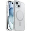 Image de OtterBox Symmetry Clear pour MagSafe Coque iPhone 16e, 15, 14, 13, Antichoc, anti-chute, fine, supporte 3 x plus de chutes que la norme militaire, Transparent