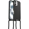 Image de Coque OtterBox React Series Necklace MagSafe pour iPhone 16, coque de protection ultra fine avec collier réglable et amovible, testé selon les normes militaires, Noir