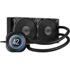 Image de Corsair Nautilus 240 RS LCD Watercooling pour CPU - Ecran LCD IPS 5.3cm - Radiateur 240mm, Intel LGA 1851/1700, AMD AM5/AM4, Connexions série Simples, Inclus 2X RS120 Ventilateurs - Noir