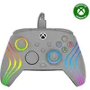 Image de Turtle Beach Afterglow Wave Manette de jeu filaire RVB   Licence pour Xbox Series X|S, Xbox One et PC Windows   Boutons mappables, déclencheurs de cheveux à effet Hall, application compagnon   Gris