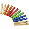 Image de Nino Percussion Nino 502 de Mc klanghà£ ¶ lzer Lot de 6 paires MULTI COLOR Claves
