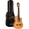 Image de Ortega Guitars Guitare Concert Electro-acoustique Série Requinto - corps profond - Housse incluse - cèdre massif/sapele (RQ39E)