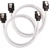 Image de Corsair Câble SATA gainé CORSAIR Premium - SATA 6Gbps 60 cm, blanc