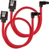 Image de Corsair Câble SATA gainé Premium 30 cm connecteur coudé (couleurs rouge)