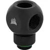 Image de Corsair Hydro X Series, XF Embout Y Rotatif (Filetages G1/4  BSPP Standards, Mécanisme de Rotation Parfaitement Étanche, Finition Polie de Haute Qualité, Optimisés pour les Débits Élevés) Noir