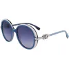 Image de KARL LAGERFELD Lunettes de Soleil Femme, Bleu/Blanc, 55