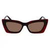 Image de GAFAS CALVIN KLEIN JEANS - CKJ23656S C: HAVANA RED BLUE/EYE SIZE: 52 BRIDGE: 17 HORIZONTAL MEASUREMENT: 52 VERTICAL MEASUREMENT: 34 Santé et soins personnels